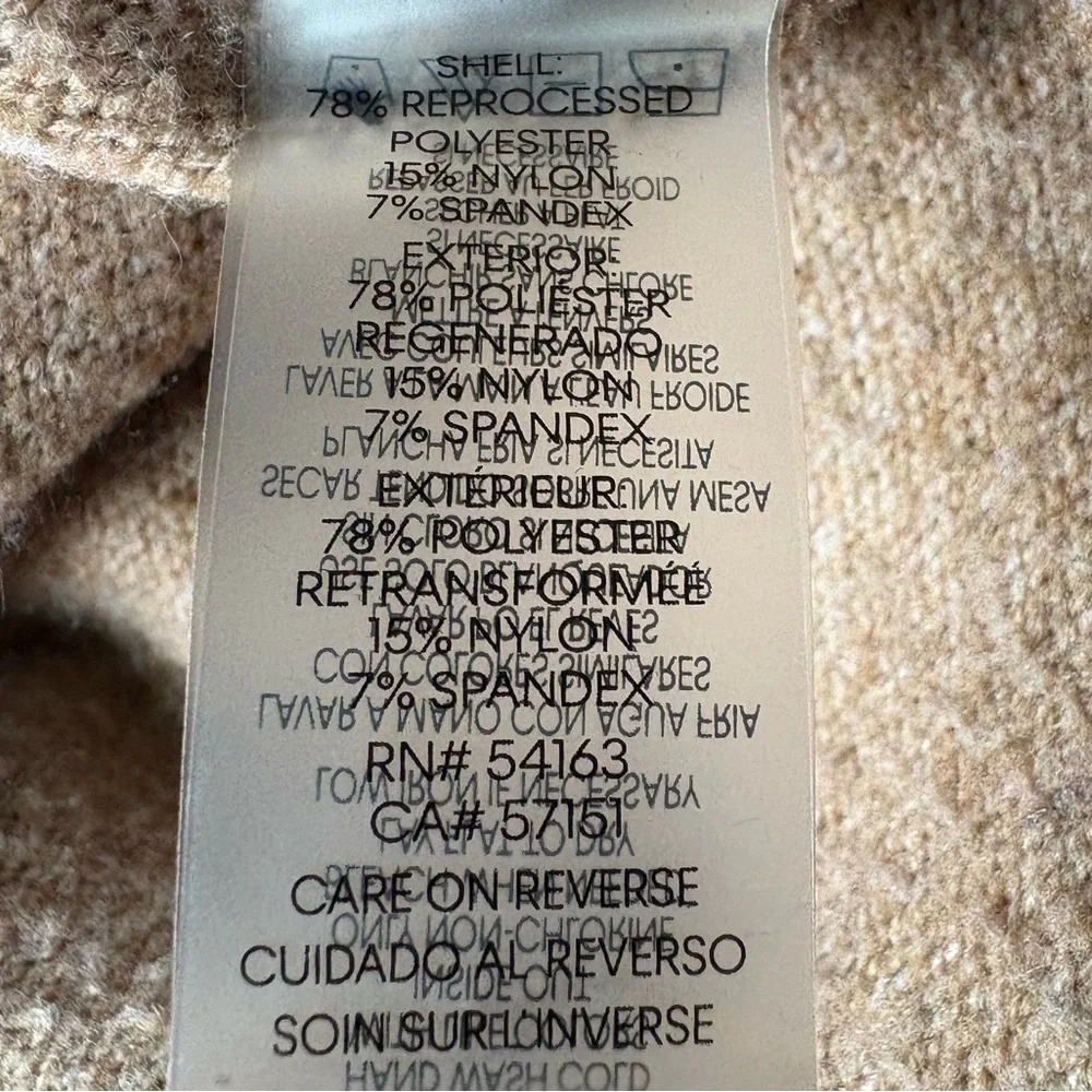 Calvin Klein Women’s Cozy Tan Drop Sleeve Cowlneck Sweater | Size M